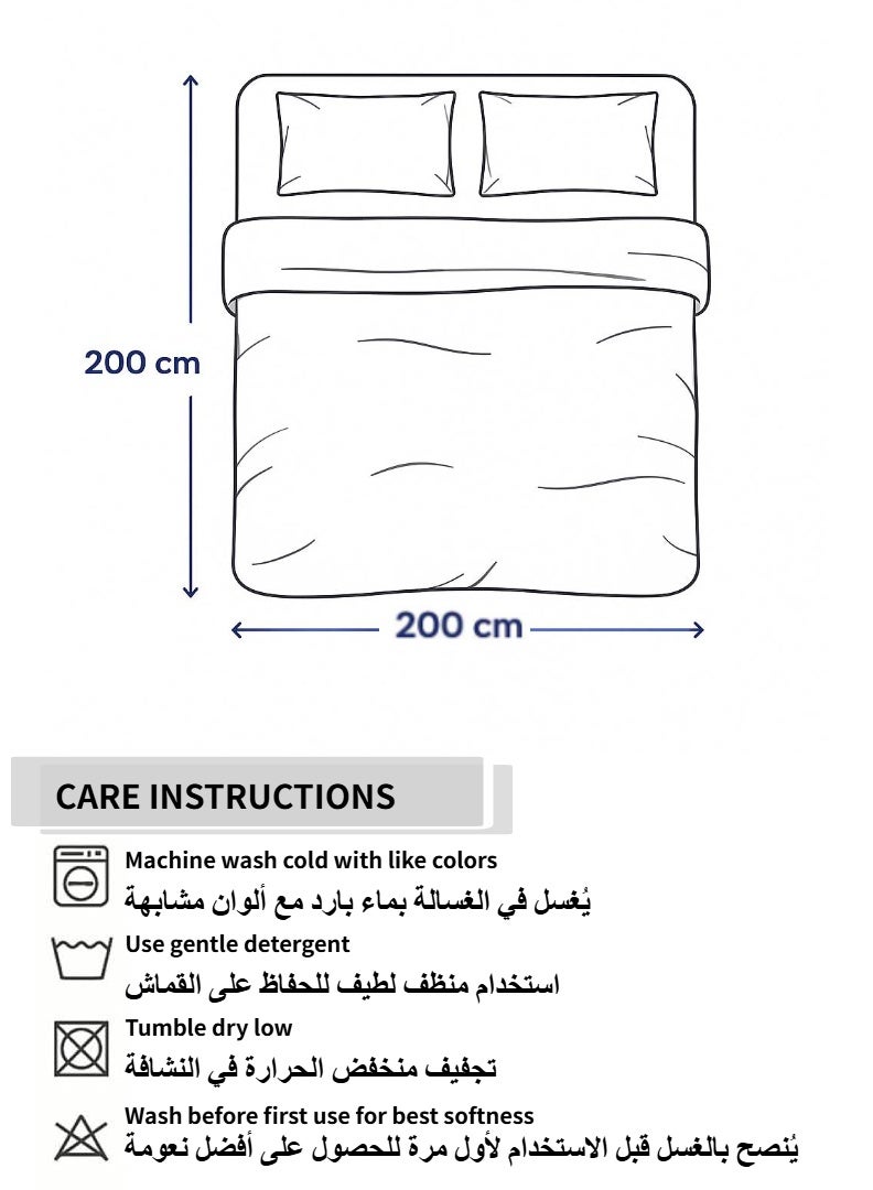 ODS 6-Piece King Size Jacquard Comforter Set – Soft High-Density Fabric, Warm & Skin-Friendly, Includes Comforter, Fitted Sheet, Pillowcases & Cushion Covers - Image 5